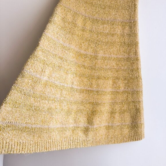 Mare Mare Mustard Yellow A line Knit Midi Skirt M - Picture 3 of 6